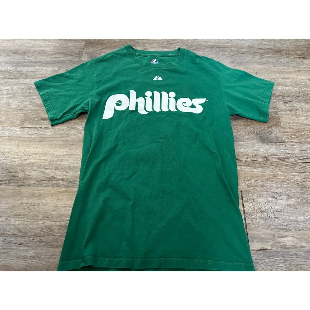 Majestic Philadelphia‎ Phillies Roy Halladay Green St Patricks Day Shirt Mens S
